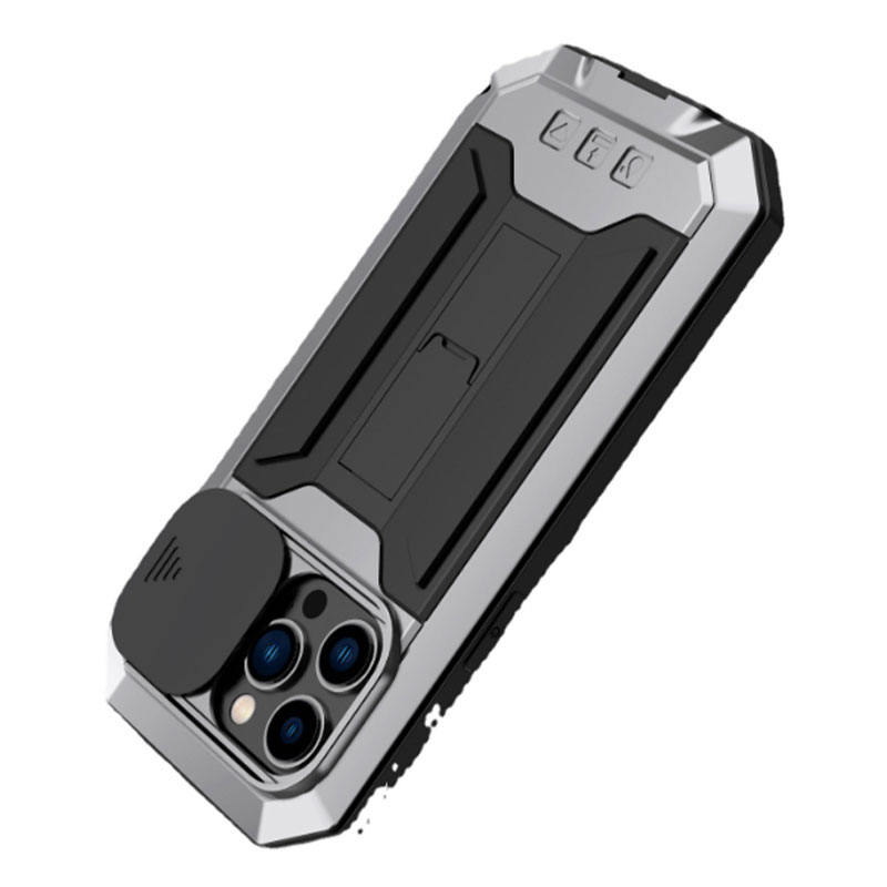 360°Full Protection PhoneCase Aluminum Alloy+LiquidSilicone+Tempered Glass