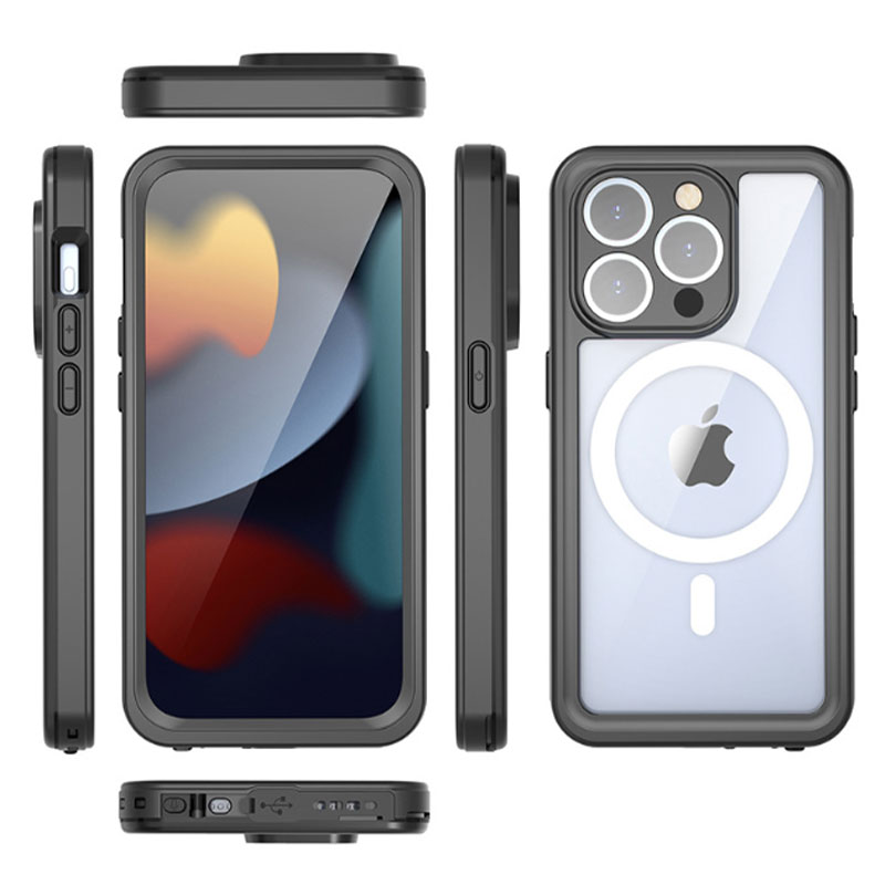 360°Full Protection PhoneCase Aluminum Alloy+LiquidSilicone+Tempered Glass