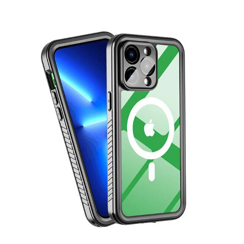 360°Full Protection PhoneCase Aluminum Alloy+LiquidSilicone+Tempered Glass