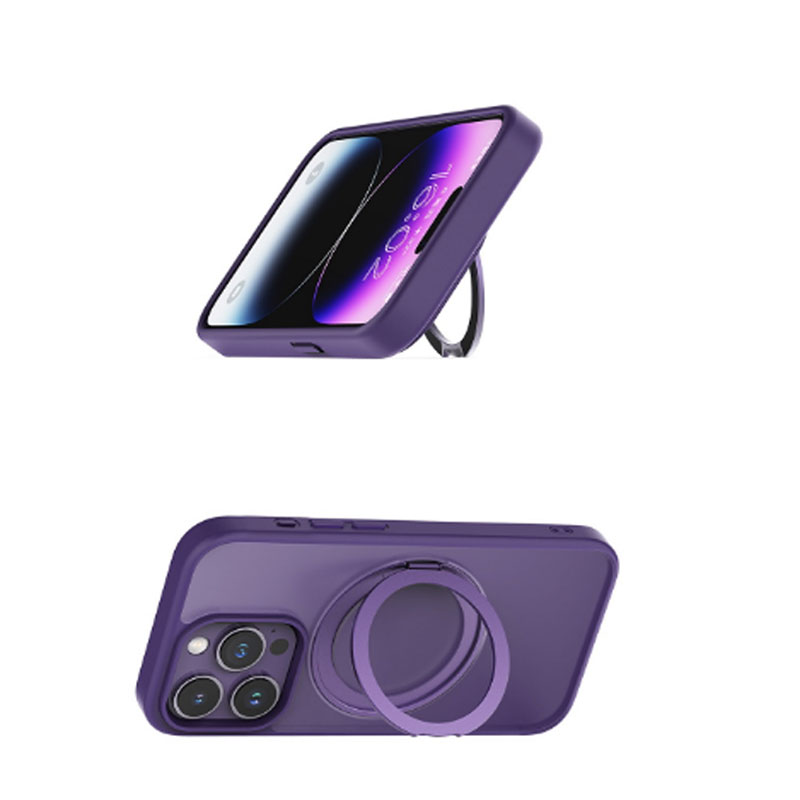 Transparent Phone Cases With Stand PC+TPU
