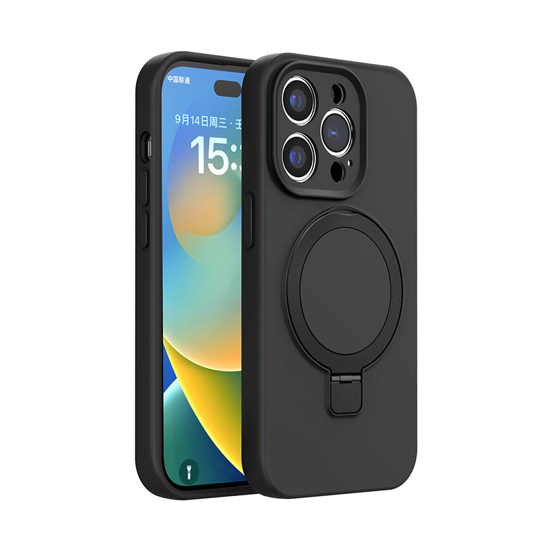 Transparent Phone Cases With Stand PC+TPU